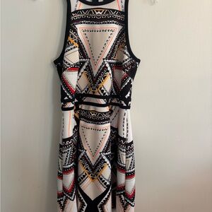 Geometric Patterned Dress